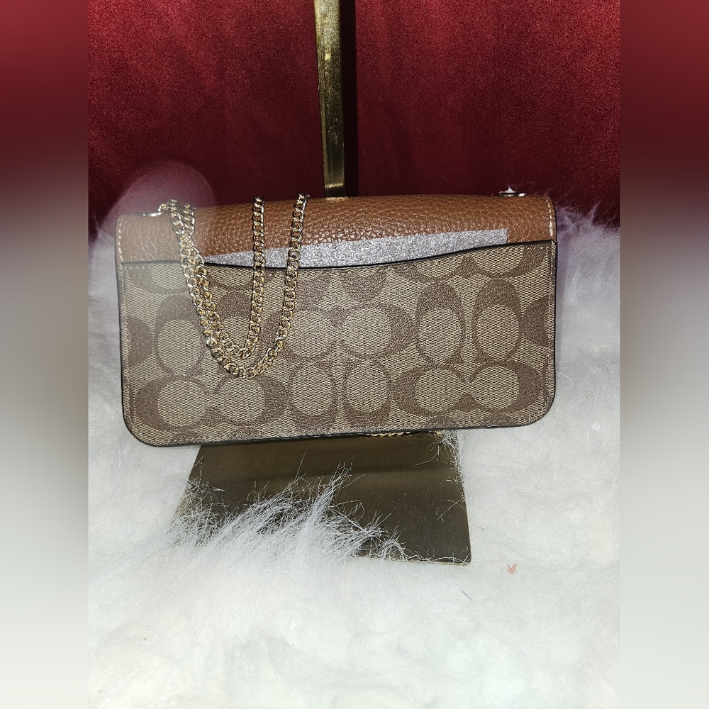 NWT Coach Small Morgan Crossbody In Colorblock Signature Canvas - Picture 2 of 6